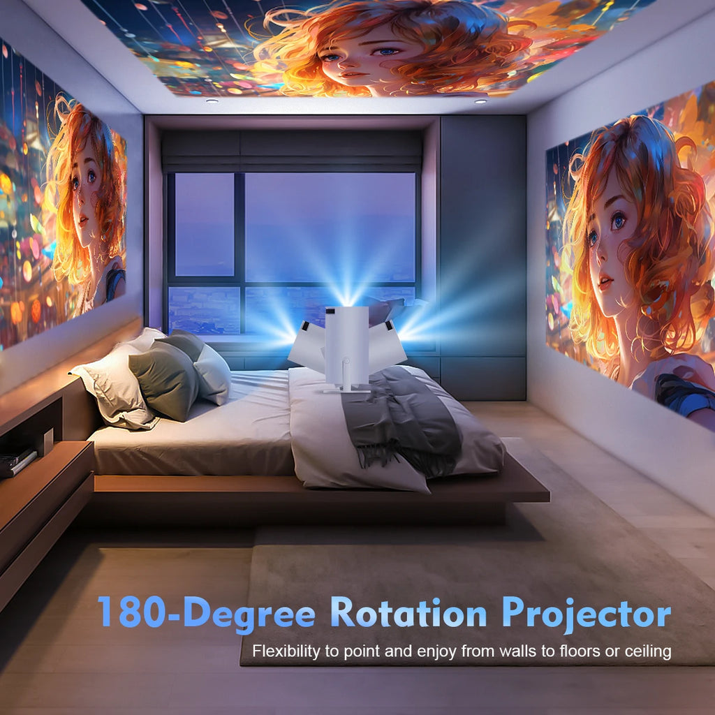 Proyector Magcubic HY300 Pro 4K — Android 11, WiFi 6, 290 ANSI, Bluetooth 5.0